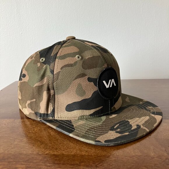 RVCA Boy's Camo VA Logo Hat - Picture 1 of 8